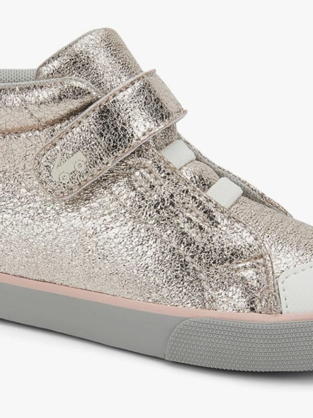 See Kai Run Toddler Glitter High-Top Sneakers (Drew) in Gold Size 8